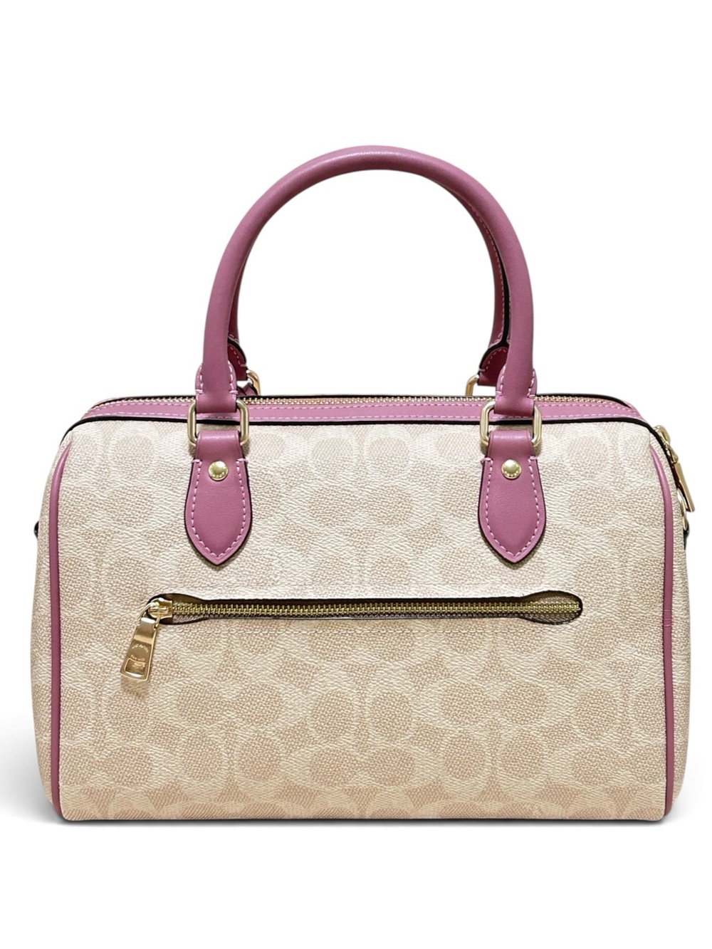 COACH Rowan Heart Charm Signature C Coated Canvas and Smooth Leather Crossbody - Picture 3 of 13